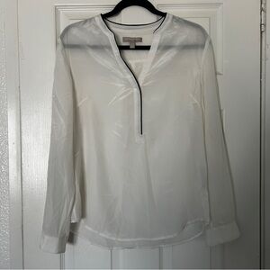 100% SILK banana republic sheer blouse